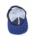 Cap in grey with blue print