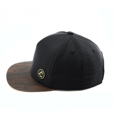 ČAPICA cap, black glossy - Ziricot Palisander wood