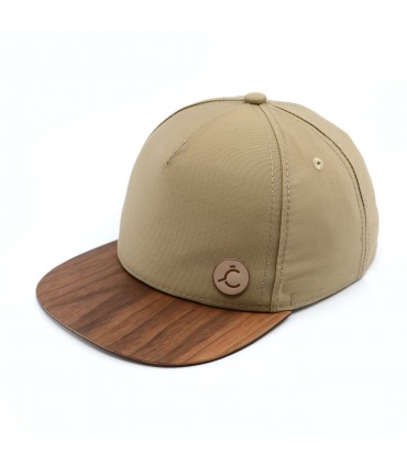 ČAPICA cap, beige - The American walnut wood