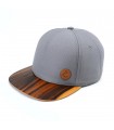 ČAPICA cap, grey - Santos palisander wood