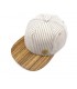 ČAPICA cap, striped - Zebrano wood
