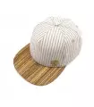 ČAPICA cap, striped - Zebrano wood