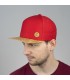 ČAPICA cap, 6 panel, red - The Ash wood