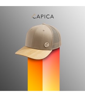 ČAPICA trucker cap beige - The Ash wood