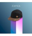 ČAPICA cap, hipster classic, black - The American walnut wood