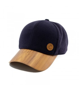 Winter ČAPICA, 6 panel, purple - Yew wood, fully curved brim