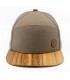 cap, gray beige, wooden peak, copper oak