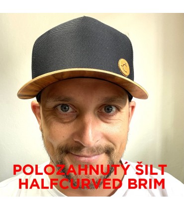 Šiltovka ČAPICA, 6 panel, Svetlo krémová  - drevo Dub Hrčatý
