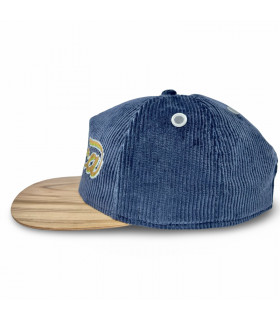 ČAPICA cap, grey-blue manchester - Olive wood