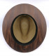Plstěný béžový klobouk s dřevěným okrajem - dřevo Ořech + Originál BOX