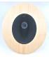 Plstený čierny klobúk s dreveným okrajom - Americká čerešňa + Originál Box