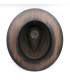Plstený sivo hnedý klobúk s dreveným okrajom - Orech americký + Originál BOX