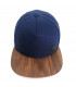 Kšiltovka čapica, dětská modrá - dřevo Ořech Americký