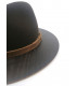 Felt brown hat with wooden edge - Smoked oak + Original BOX