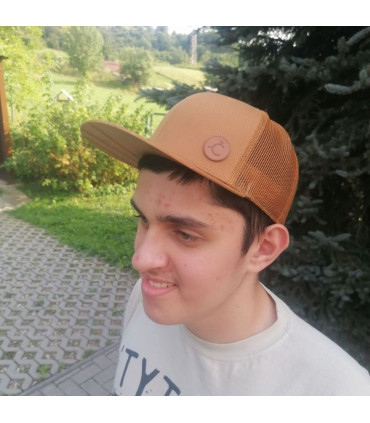 ČAPICA trucker cap light brown - Brest wood