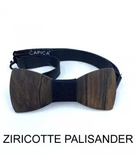 motýlek, dřevo, ziricotte palisandr