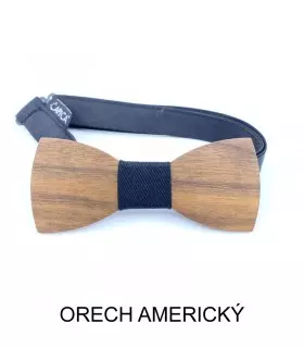 motýlek, dřevo, ořech americký